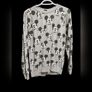 Gray mickey mouse sweater